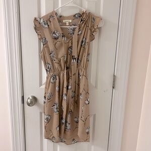 COPY - Monteau Loas Angeles Pinkish Brown Floral Dress Medium